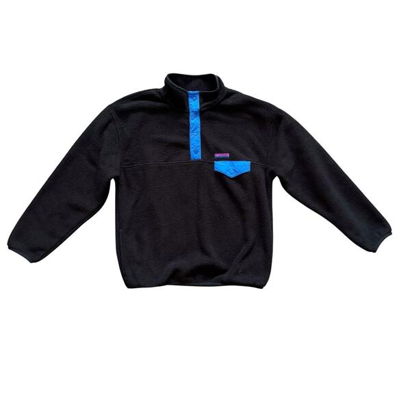 Gap Arctic Fleece Pullover Kids 14-16 Snap Front Pocket Outdoors Retro Boys Girl - Picture 1 of 14